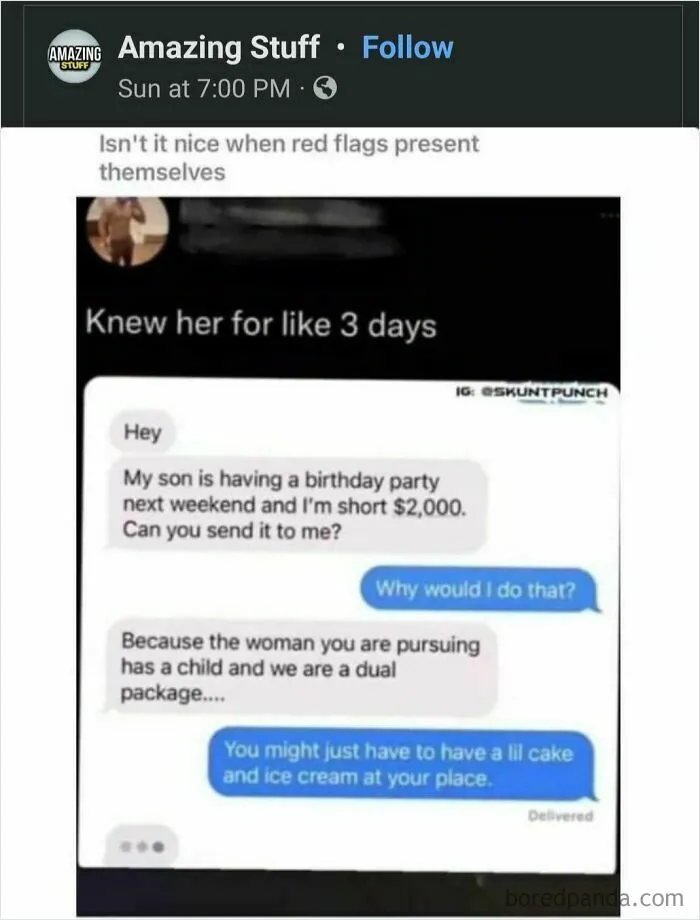 Tl;dr: "You're My Friend/Partner So Give Me Money"