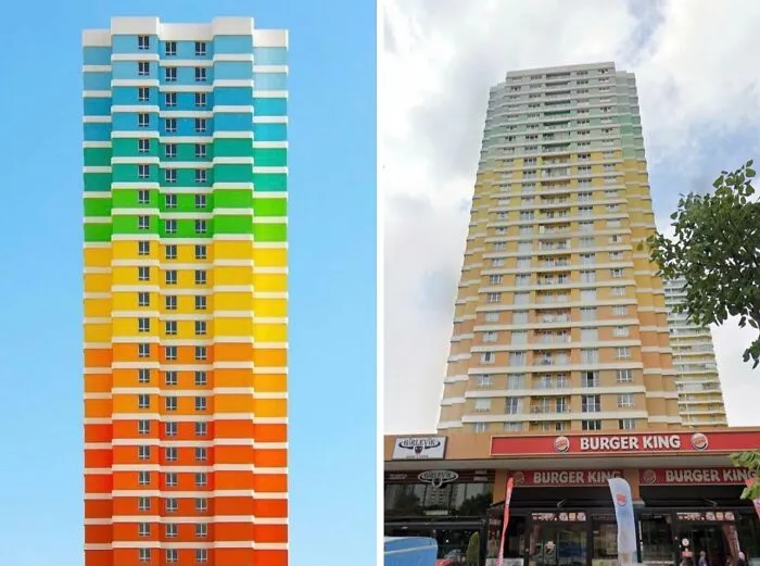 Edificio arco iris
