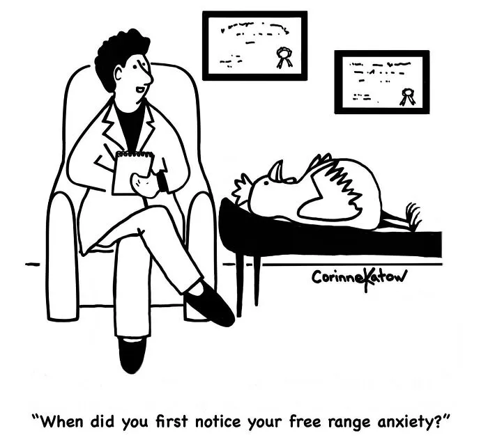 40 Clever Cartoons By Corinne Katow That Satirize Technology, Work, And Everyday Situations