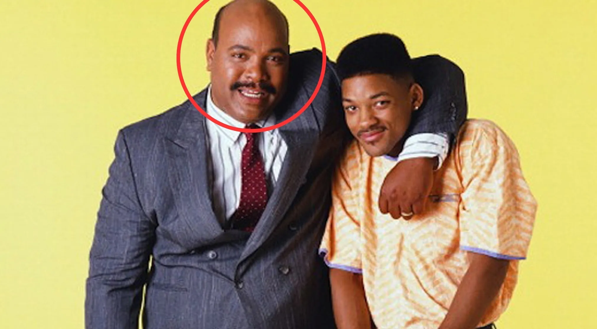 Philip Banks in a suit with Will Smith, determining his TV show character profession.