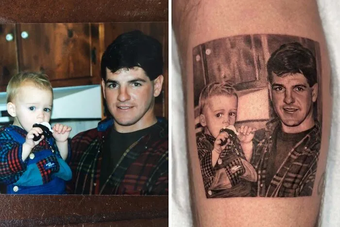 Portrait Of My Uncle And I, Done By Goldy_z In New York