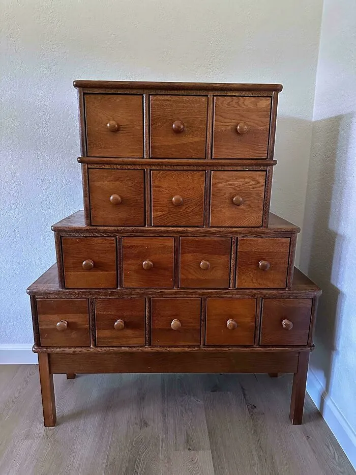 The Fb Marketplace Gods Finally Smiled Upon Me. This Large Apothecary Cabinet Was $30