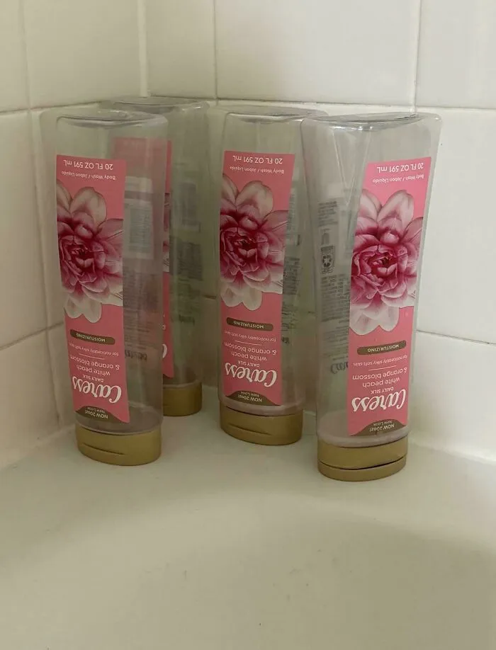 Boyfriend Keeps A Graveyard Of Shower Gel With One Half-Squirt Left