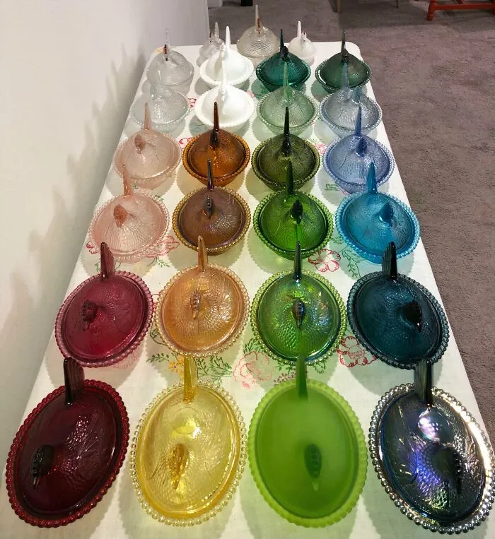 My Indiana Glass Hen On Nest Collection