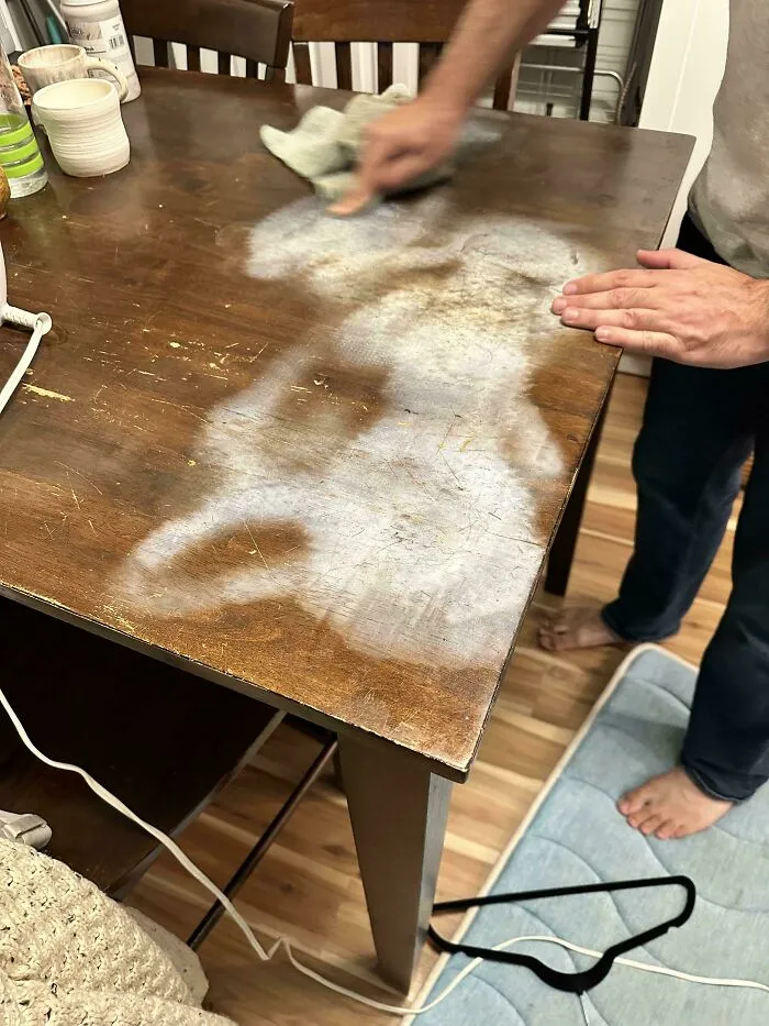Boyfriend Ironed His Interview Shirt On My Dining Room Table