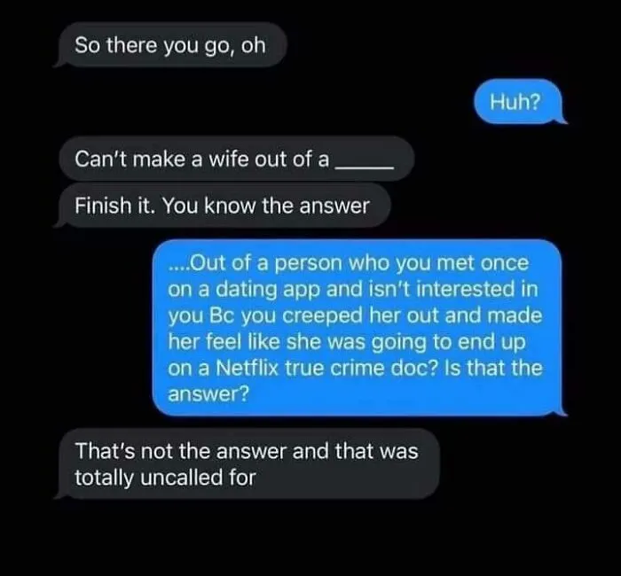 Totally Uncalled For!