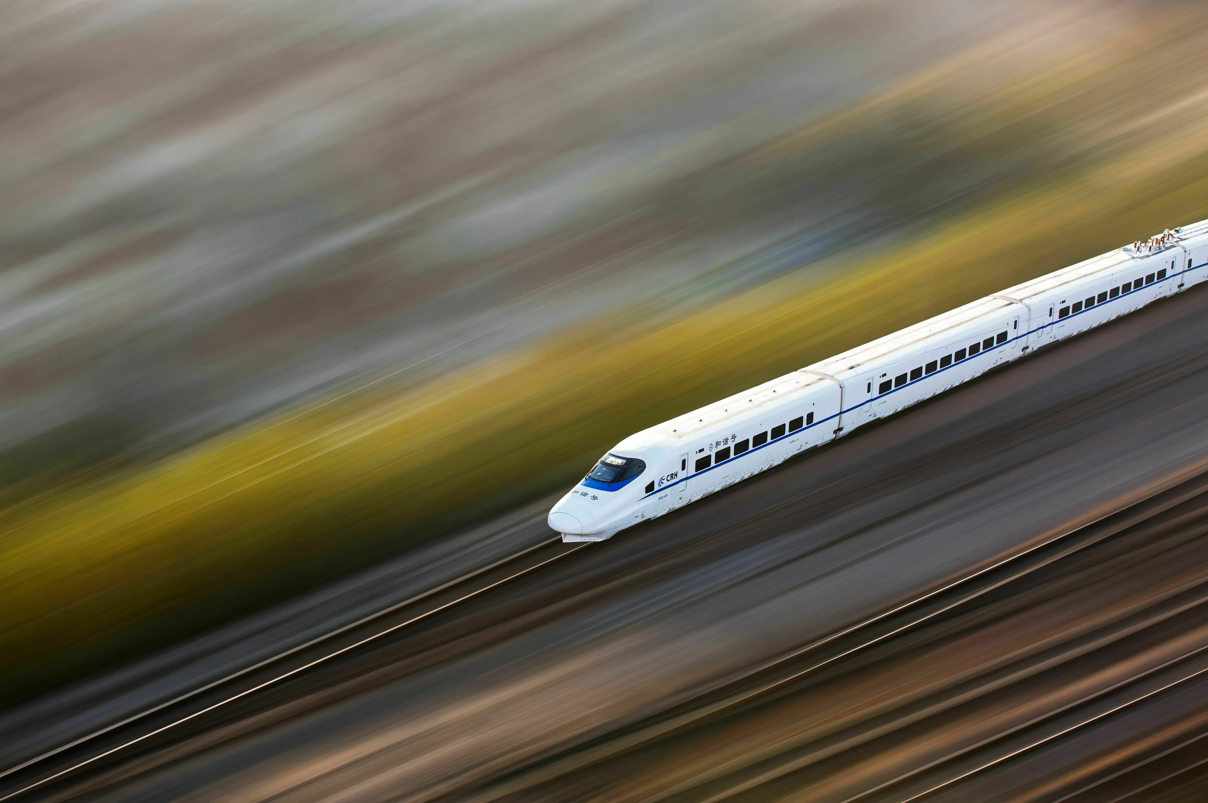 A high-speed train blurs past, representing the superpower of getting away with a lie.