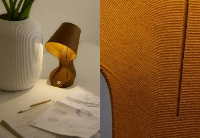 This Is The World’s First 3D Printed Lamp Made Of Discarded Orange Peels