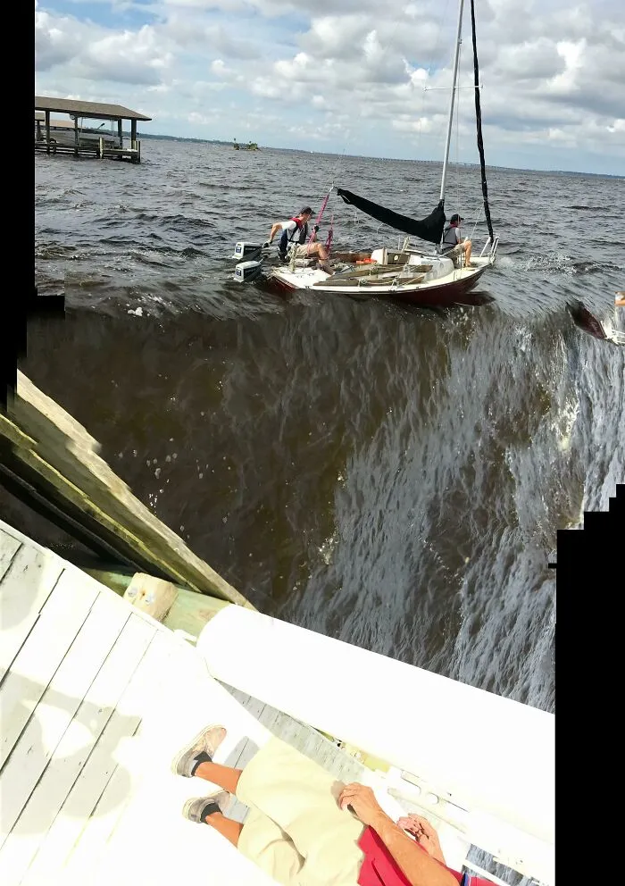 Camera Malfunctioned As We Motored Away From The Dock