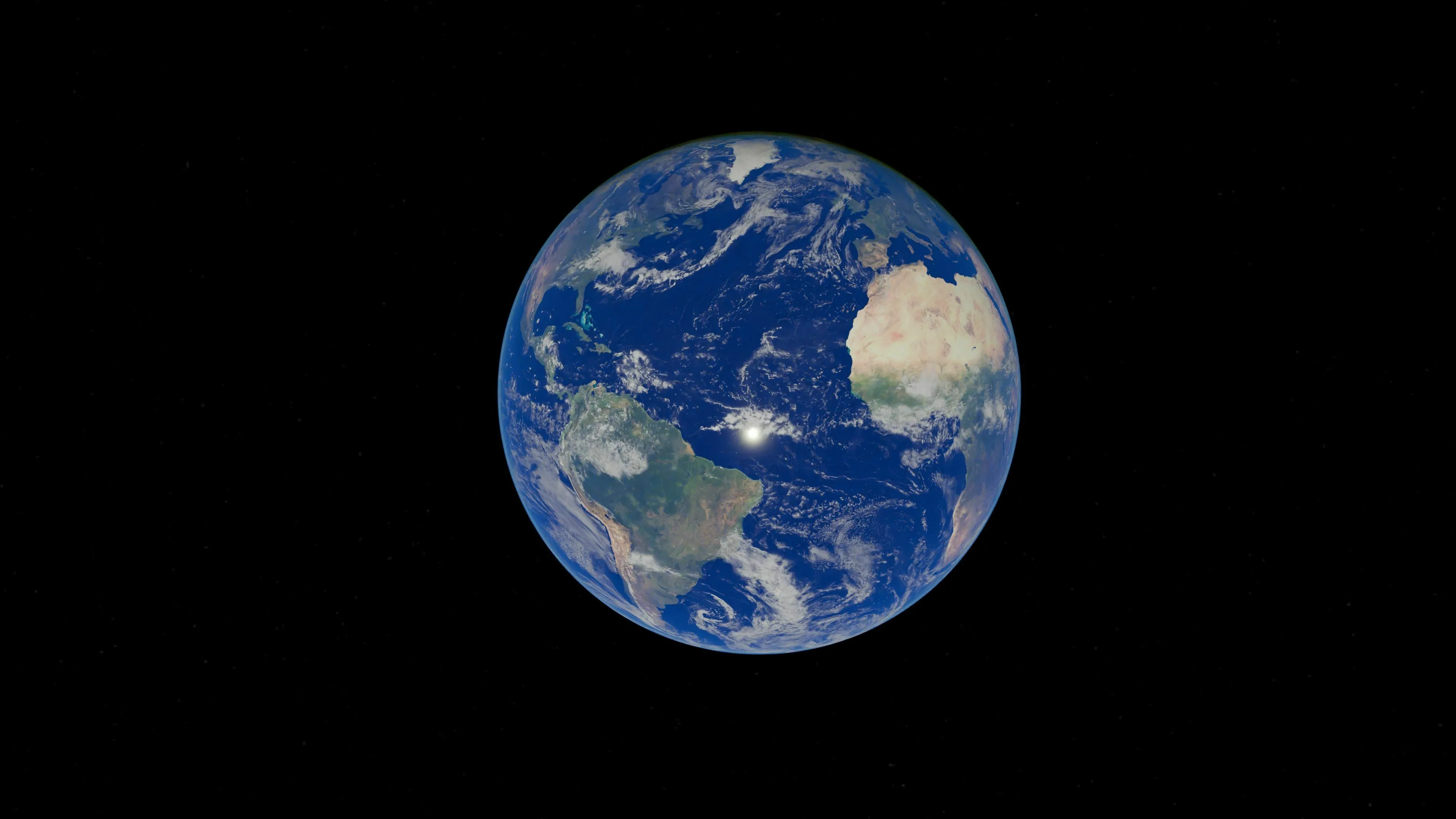 What would you miss most about the old world, a view of Earth from space with sunlight glinting off the oceans.