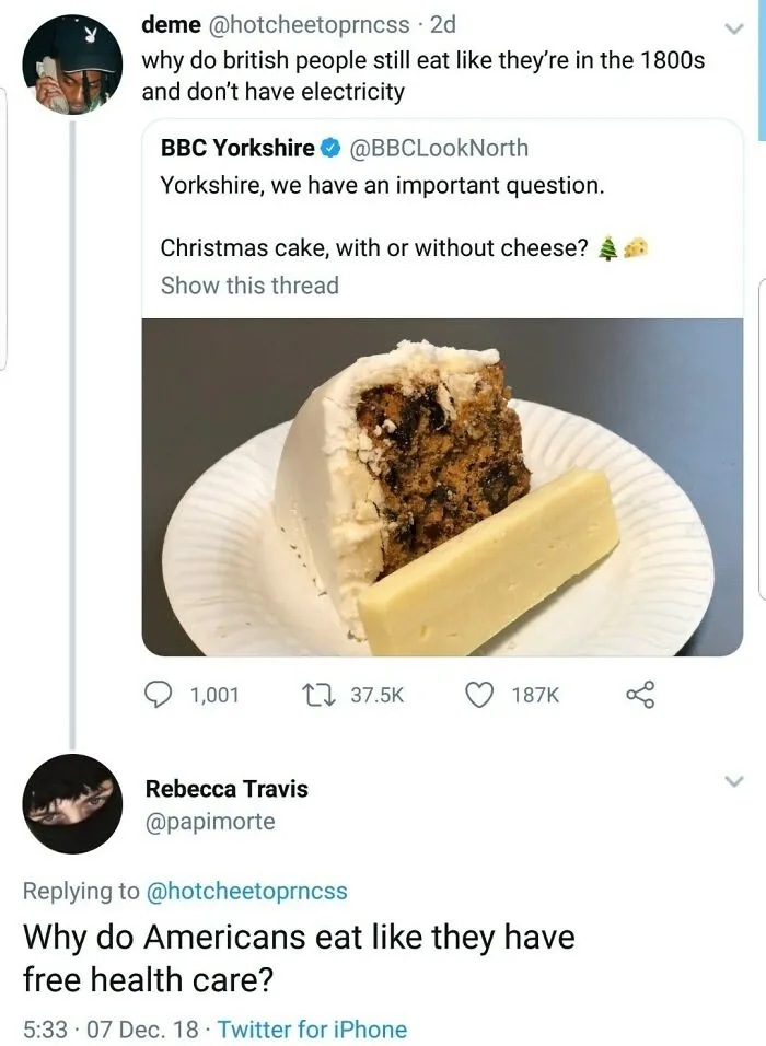 Seriously Tho Christmas Cake And Cheese Yes/No?