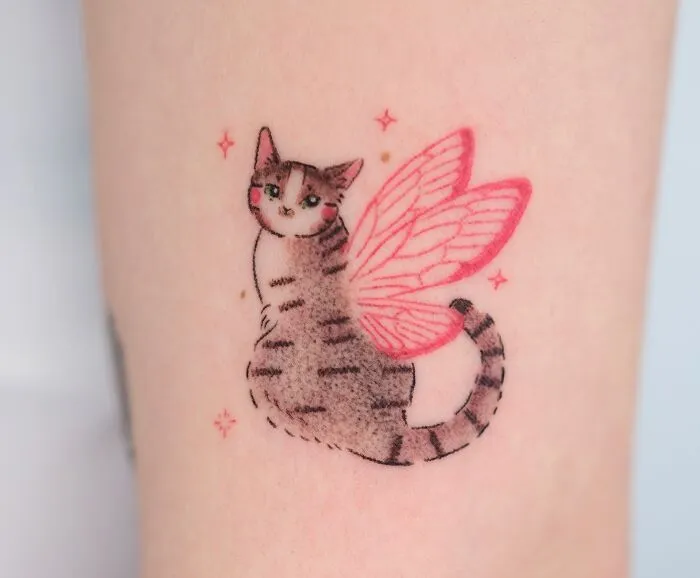 30 Tattoos By This Artist That Look Like They Were Scribbled With Pastel Crayons