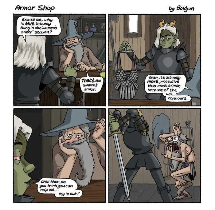Dark Humor Meets Fantasy And Pop Culture In These 68 Comics By Boldjun