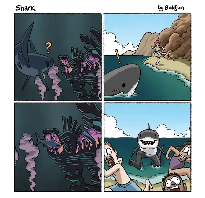 Dark Humor Meets Fantasy And Pop Culture In These 68 Comics By Boldjun