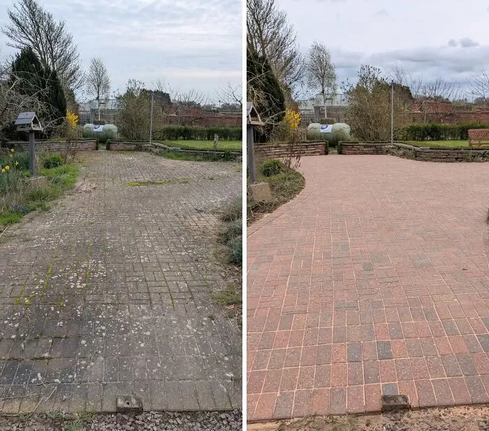 Filthy Block Paving Action