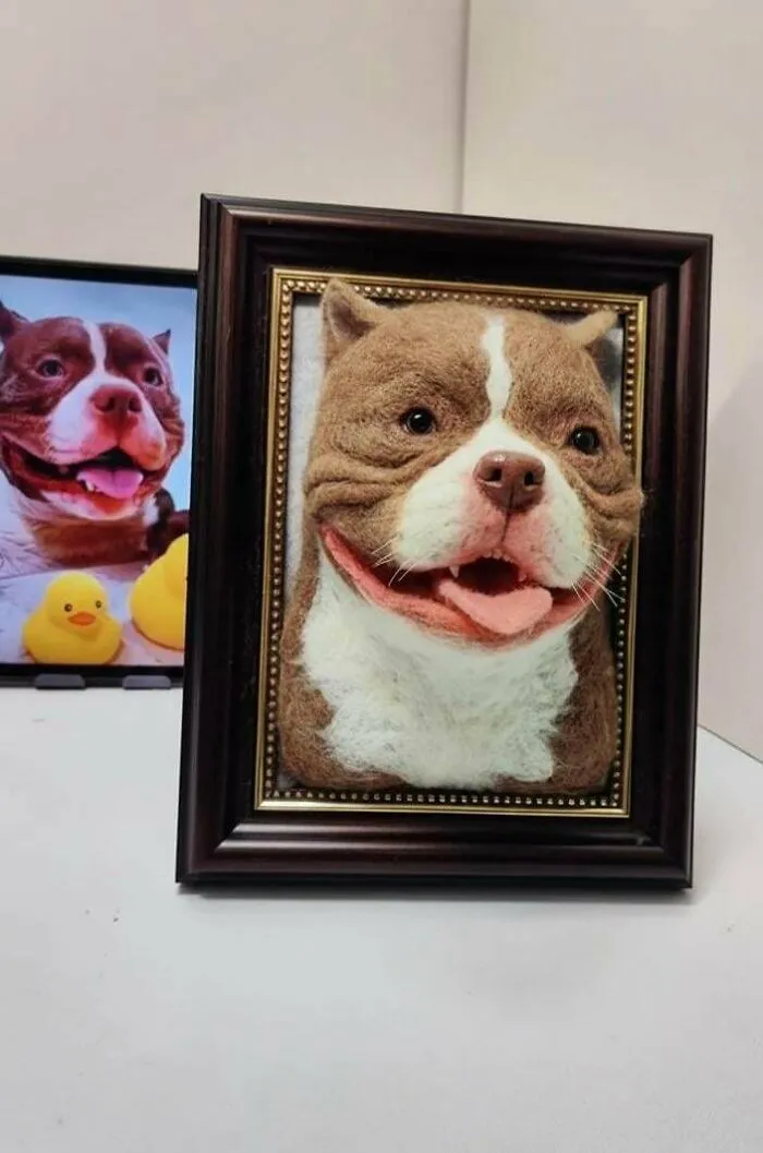 I Tried To Capture That Big Goofy Grin In Wool
