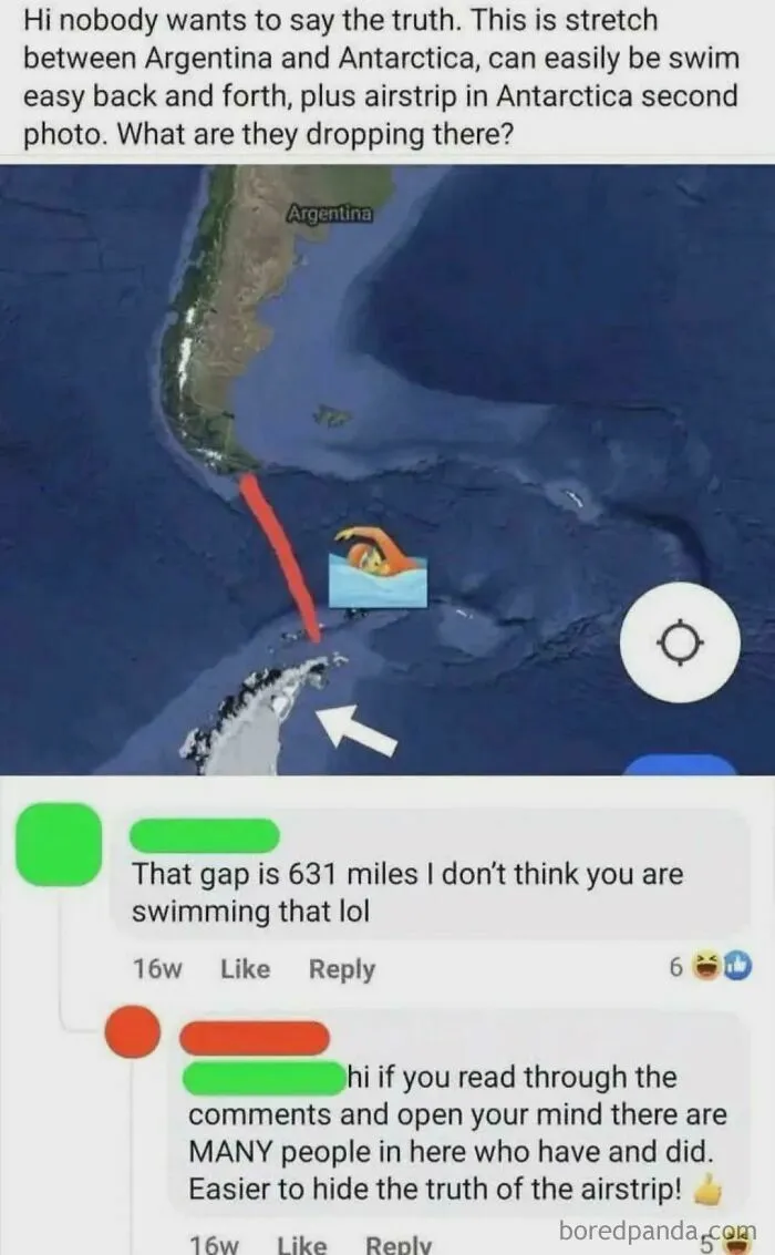 Swimming 631miles (1015km)
