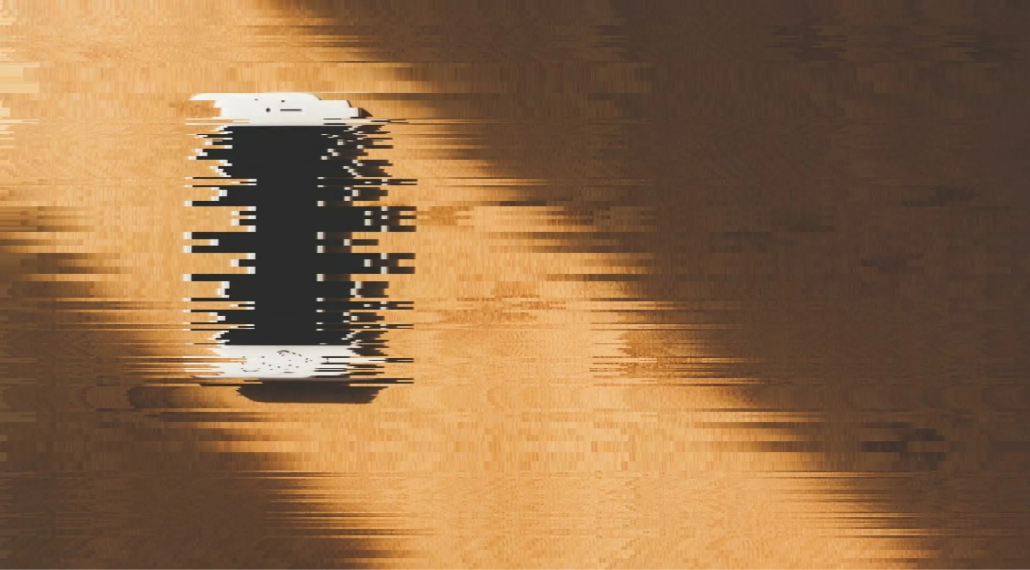 Distorted and glitched image of an object, can you identify it?