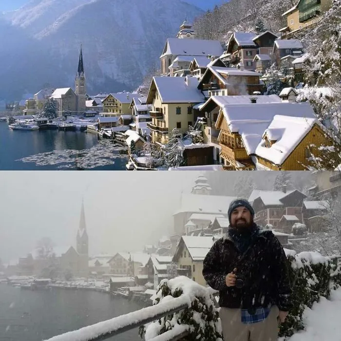 On Our Honeymoon In Hallstatt Austria