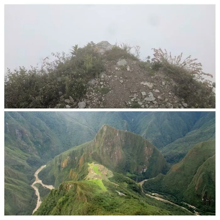 My View From The Top Of Mount Machu Picchu vs. What The View Could Have Been