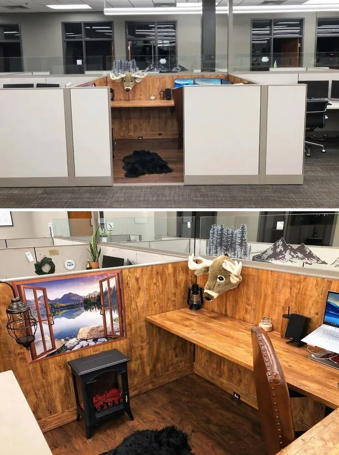 A New Coworker Asks To Decorate His Cubicle. This Is The Dramatic Result