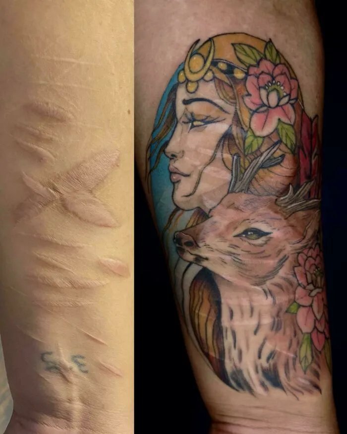 From Tattoo Regrets To Works Of Art: 70 Incredible Cover-Ups That Completely Transformed Old Ink