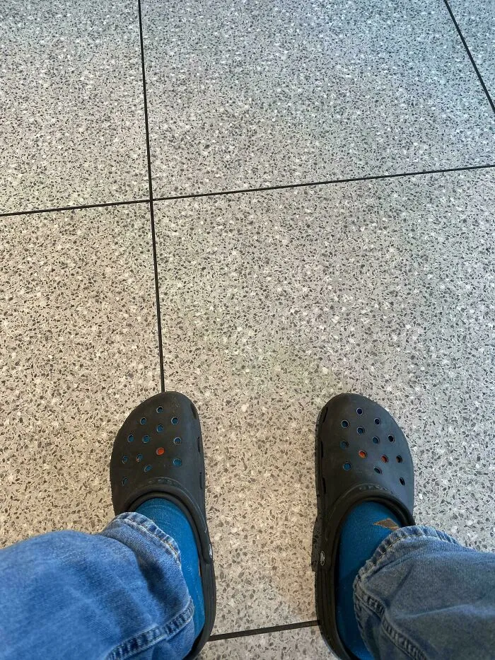 4 Hours Into A 13 Hour Road Trip To My Families 3 Week Vacation Of The Year And I Just Realized That In The Rush To Leave I Forgot To Bring Any Other Shoes With Me