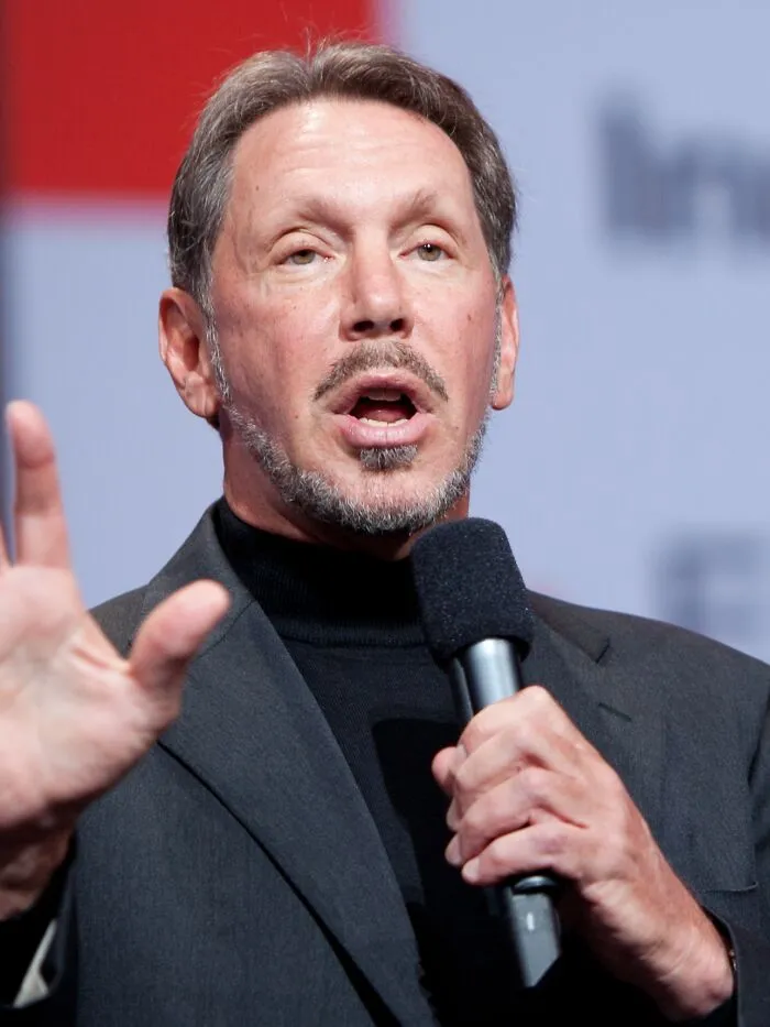 Businessman Larry Ellison, 82