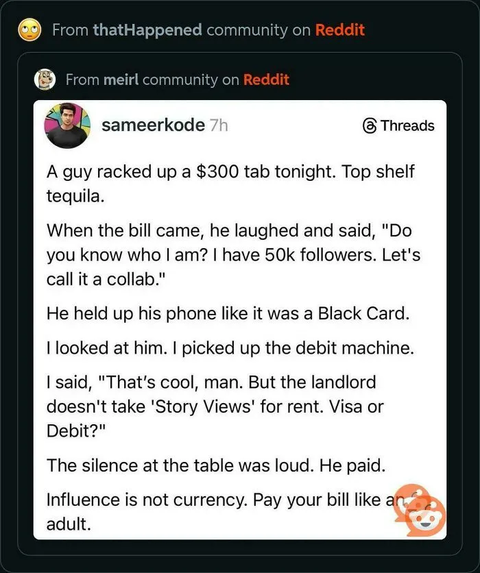 Because No Influencer Ever Pulled This Before?