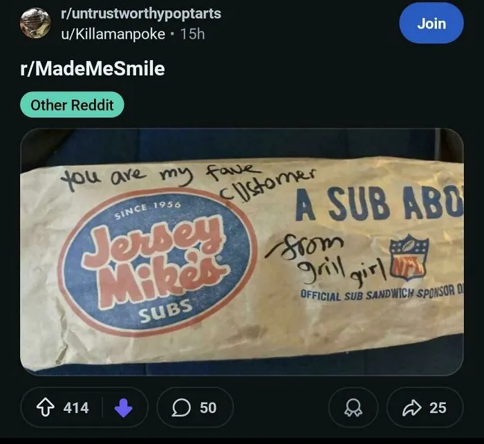 People called out others for lying, showing a Jersey Mike's bag with a handwritten message, questioning its authenticity.