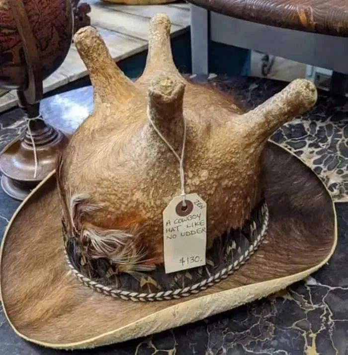 A Cowboy Hat Like No Udder