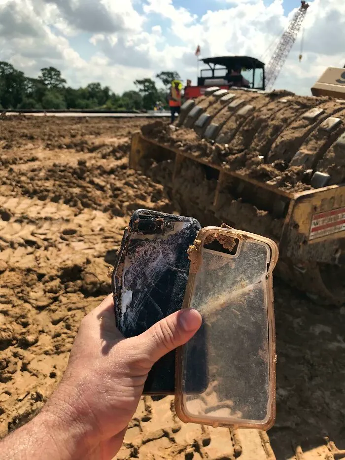 Lost My Phone At A Construction Site Today. Found It A Little Later…