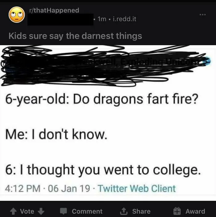 That Is Literally Something A Child Would Say
