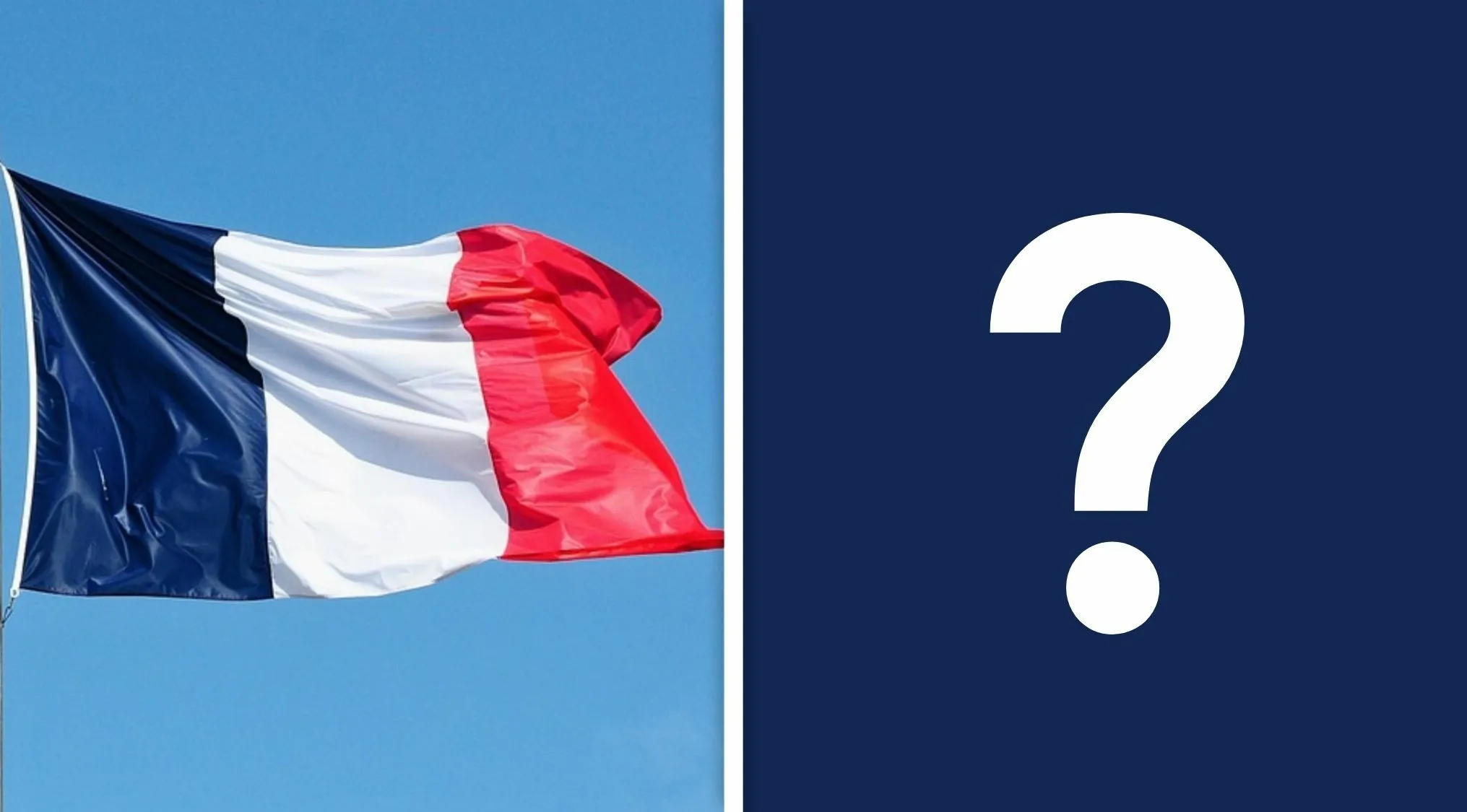 French flag and a question mark, related to military commander and emperor history questions.