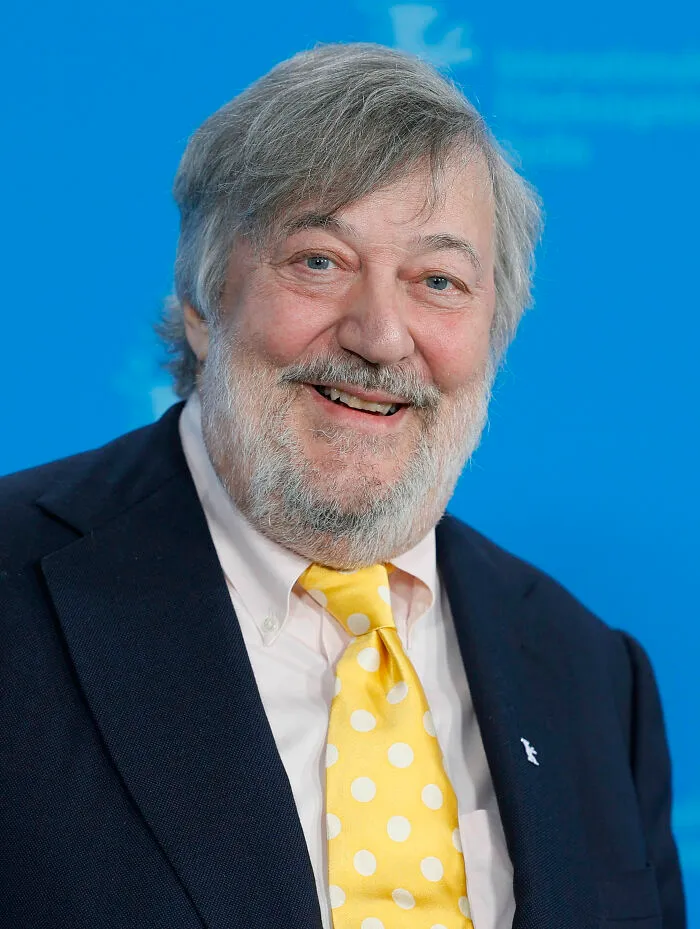 English Actor Stephen Fry, 69