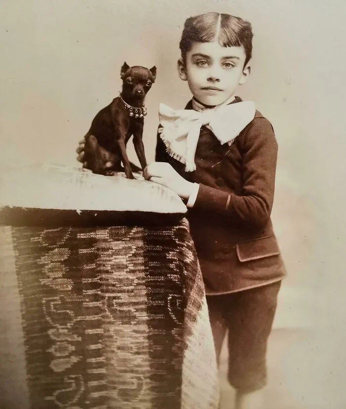 A Little Boy And His Tiny Friend By Léonard Hubert Zeyen (Liège, Belgium)