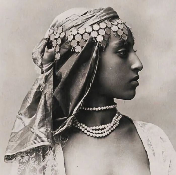 Portrait Of An Egyptian Woman By Abdullah Brothers, C 1870