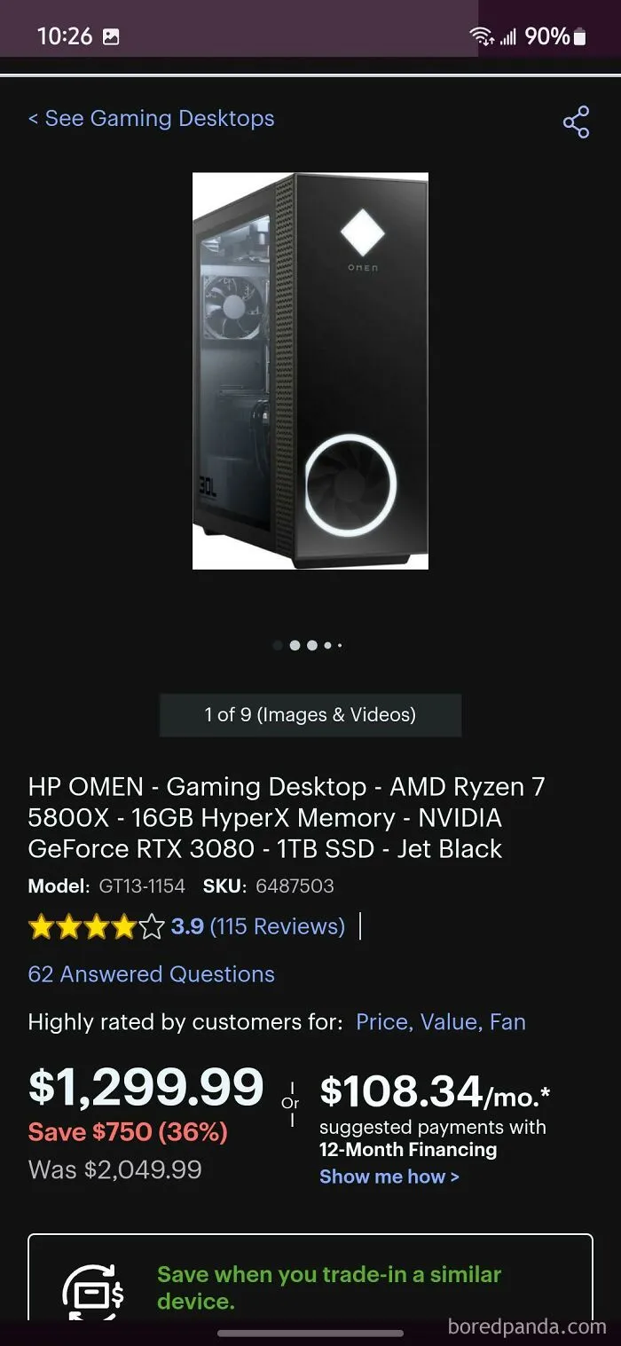 Just Bought A Gaming Desktop I've Been Dreaming About For Years, It's Never Gone On Sale But After I Worked All Summer To Have Enough Money I Buy It. 3 Days Later It Goes On Sale
