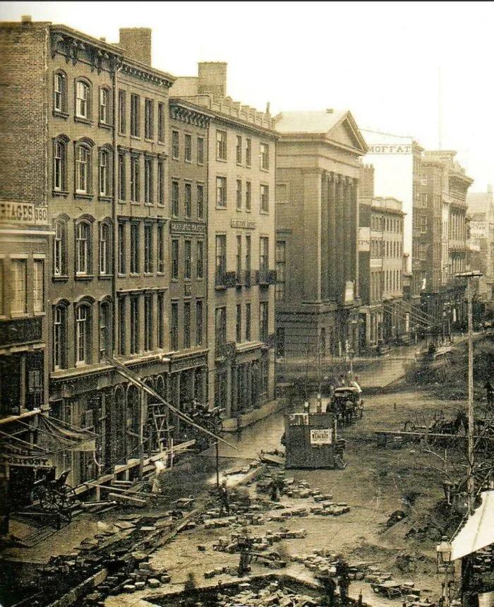 This Is Believed To Be The Oldest Photograph Taken Of NYC. It Was Taken At Broadway Between Franklin And Leonard Streets, May 1850