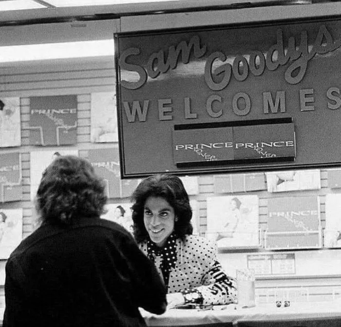 Prince At Sam Goody In NYC 1988
