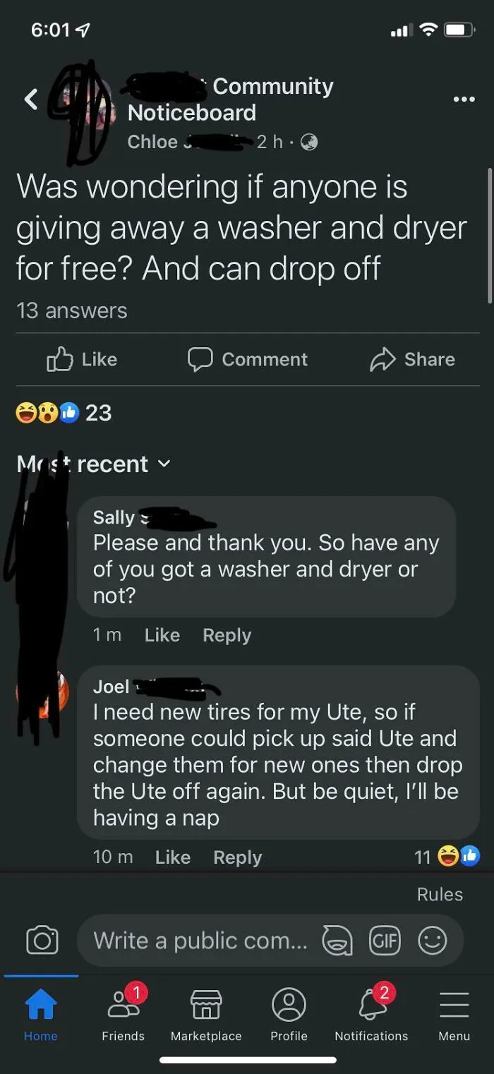 Surprise Surprise! A Choosing Beggar On A Fb Community Group 😱