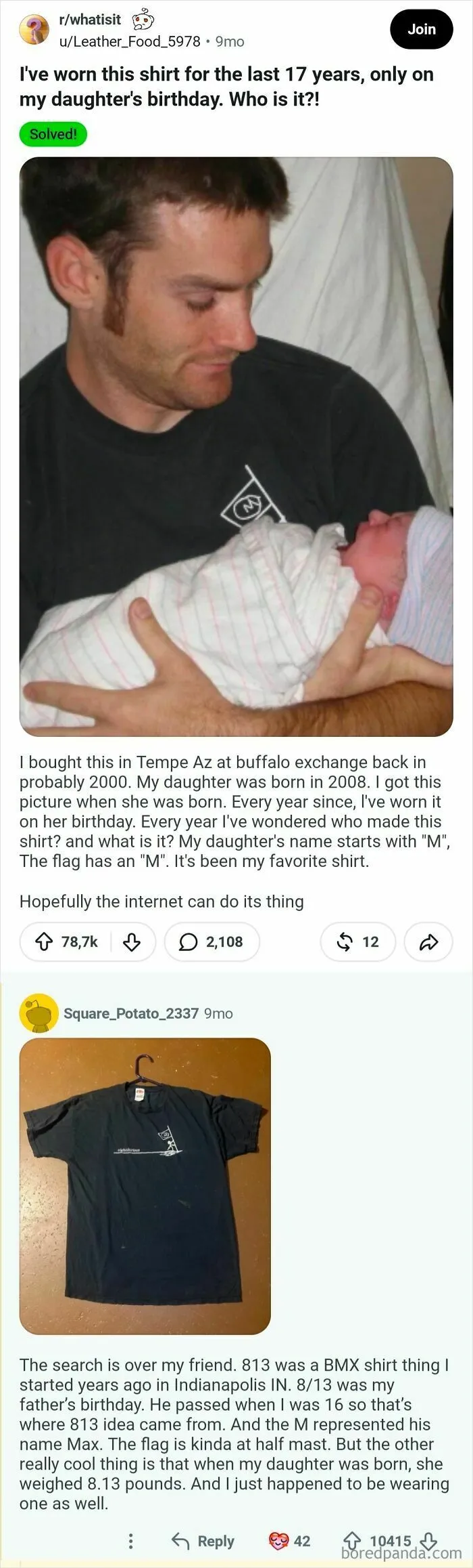 Father Wanted To Know Where His Shirt Was From That He Would Wear On His Daughters Birthday For 17 Years Straight, Then This Happened, It's Honestly So Heartwarming ☺️