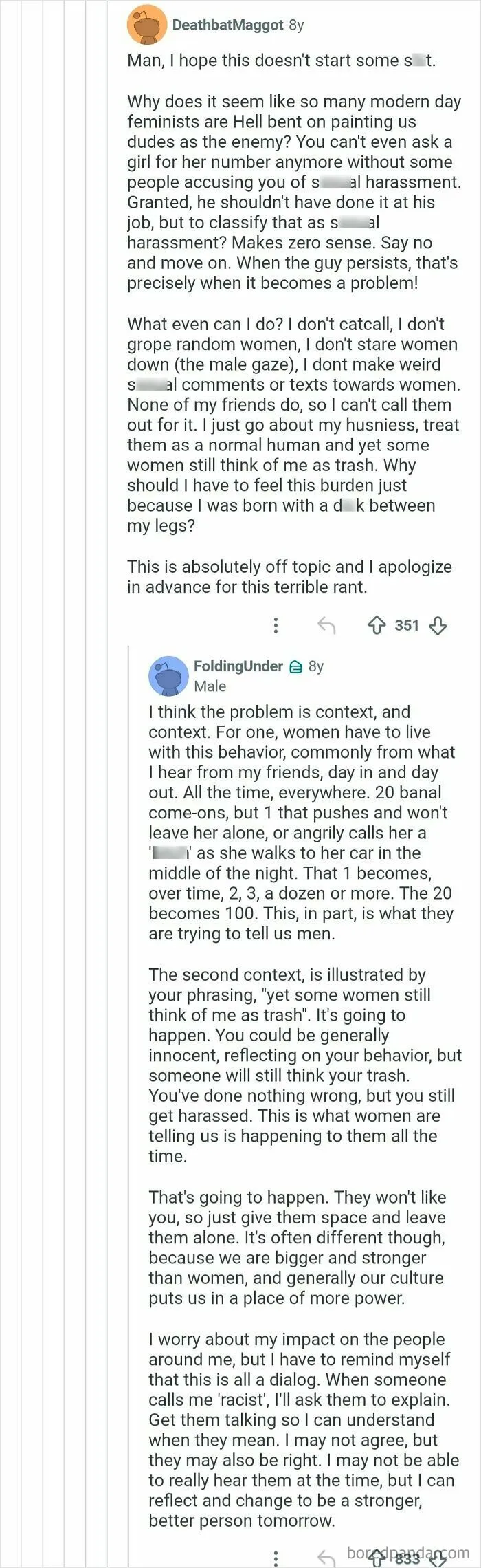 Redditor Uses An Analogy To Explain Why Many Women Don't Like Being Hit On In Public - "You Know How Awkward And Annoying It Is When Someone On The Street Asks You For Money? Imagine If People Bigger And Stronger Than You Asked You For Money On A Semi-Regular Basis, Regardless Of Where You Are."
