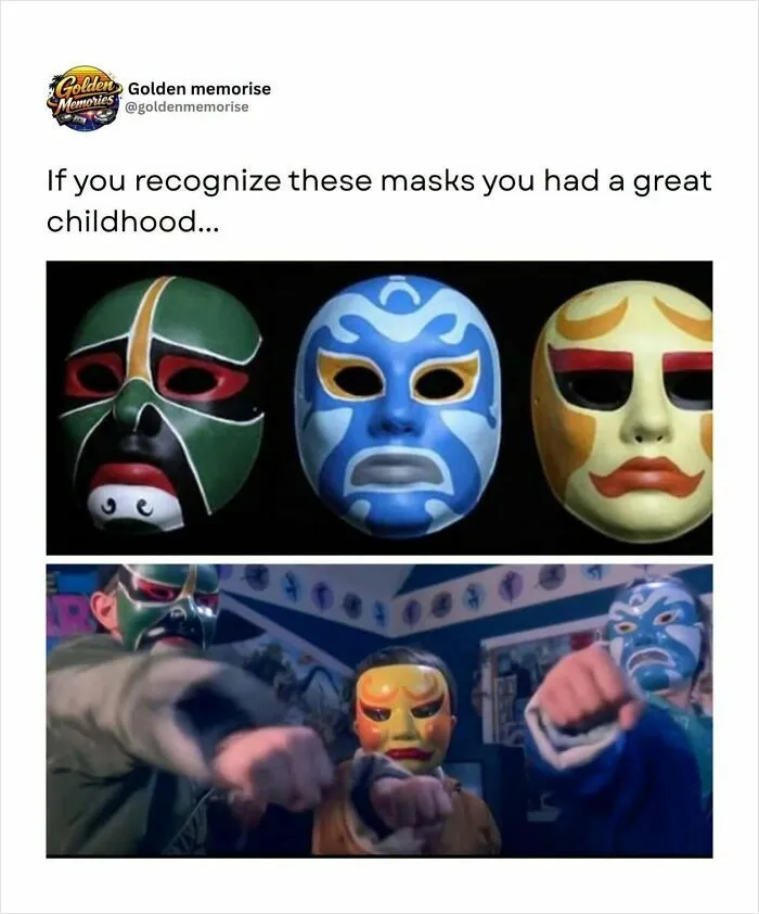 Nostalgic image of 90s Power Rangers masks from a great childhood.