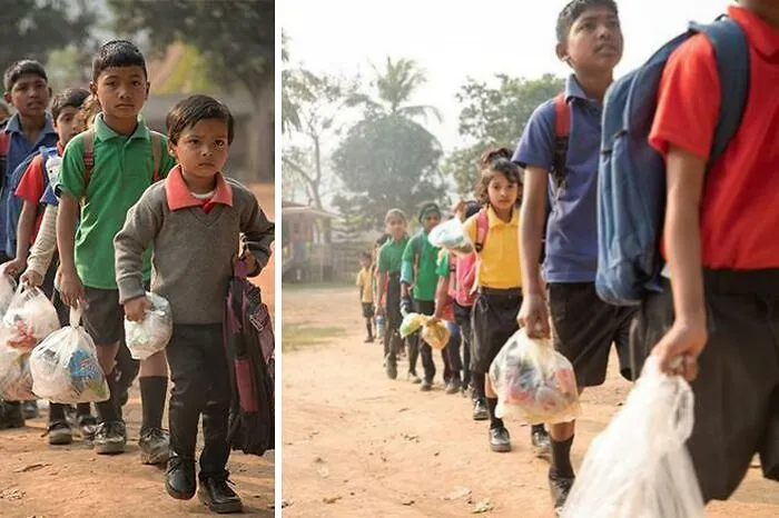 Akshar Forum School In Assam Accepts Plastic Waste As School Fees!