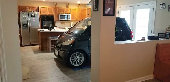 Parked The Car In The House So It’s Safe From Dorian. Not Today