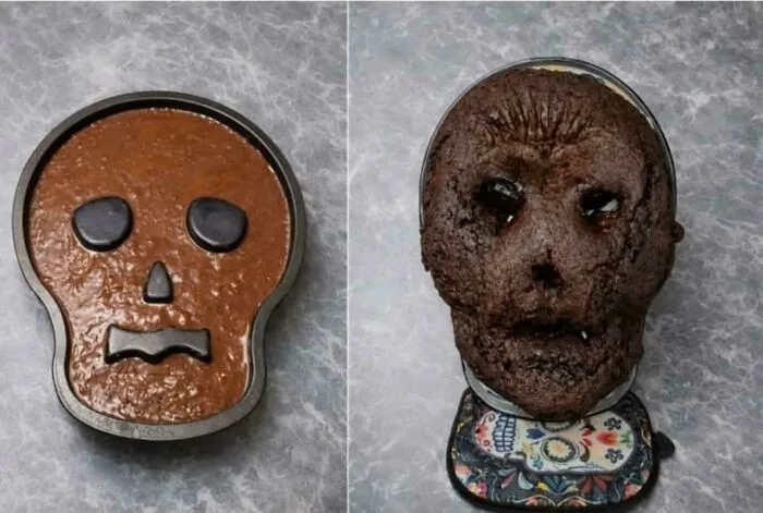 Someone Attempted A Skull Cake, But It Came Out Looking Like An Ancient Pharaoh