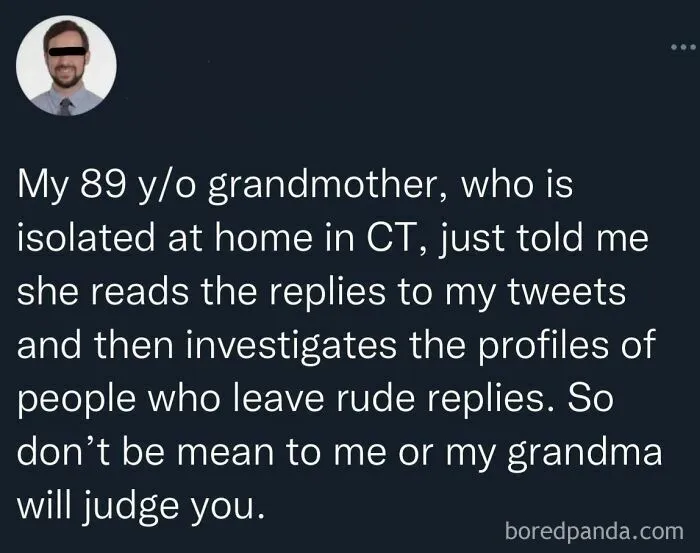 Grandma Is Watching Your Comments Mind That