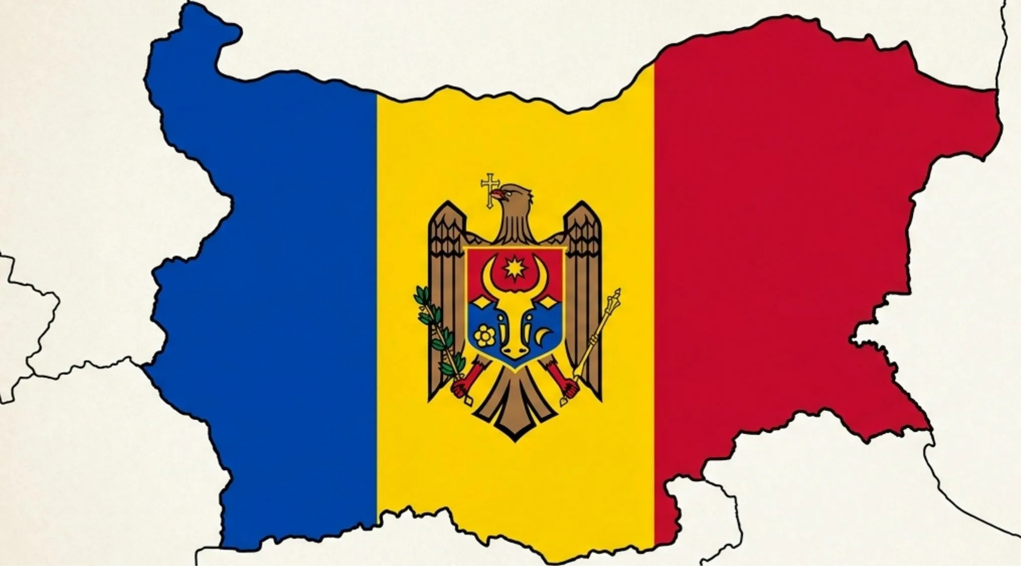Map of Bulgaria with the Moldovan flag superimposed. Geography Minefield map error.