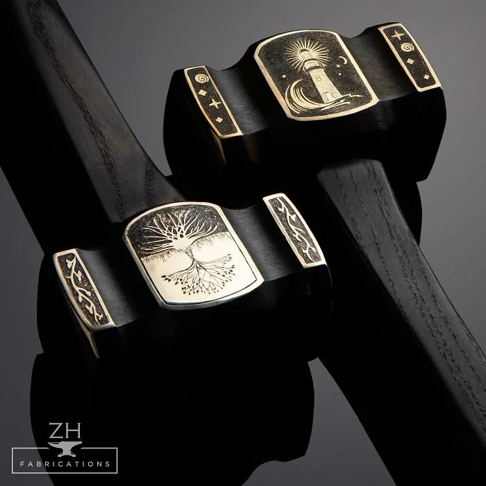 Forged And Engraved This Matching Set Of Striking Hammers 1 Year Ago Today